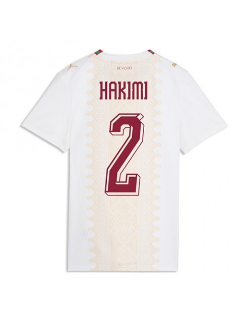 Marokko Achraf Hakimi #2 Auswärtstrikot für Frauen WM 2026 Kurzarm Marokko Achraf Hakimi #2 Auswärtstrikot für Frauen WM 2026 Kurzarm